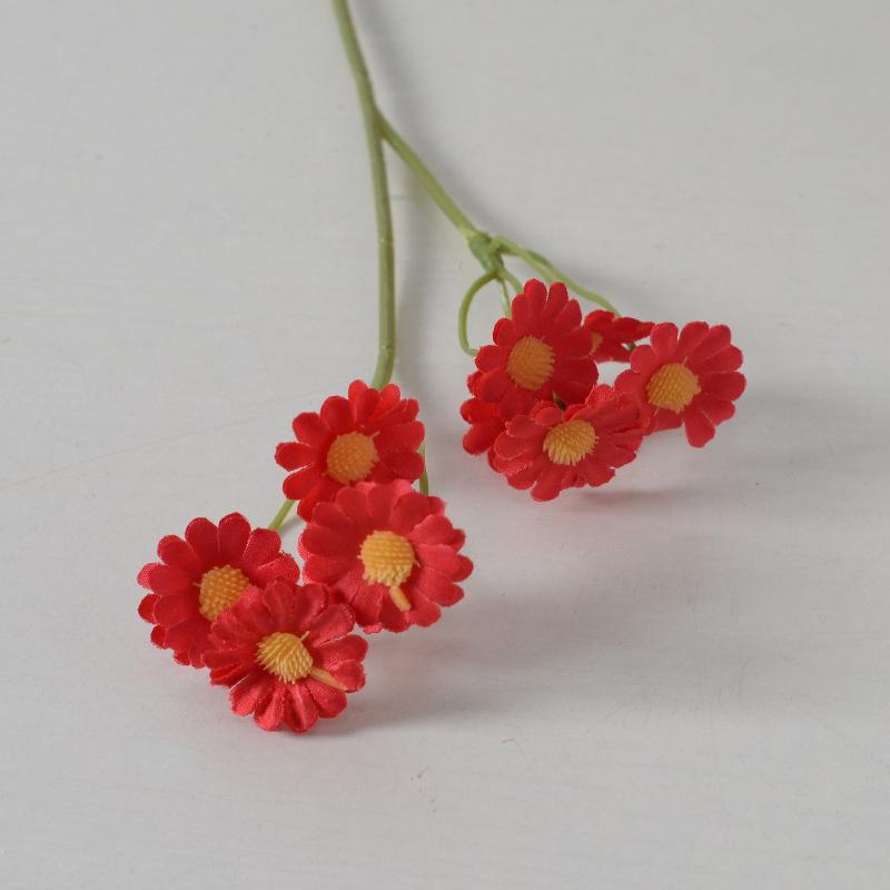 Artificial 2 Fork Chamomile Daisy Persian Flower Home Photo Garden Decor Bouquet