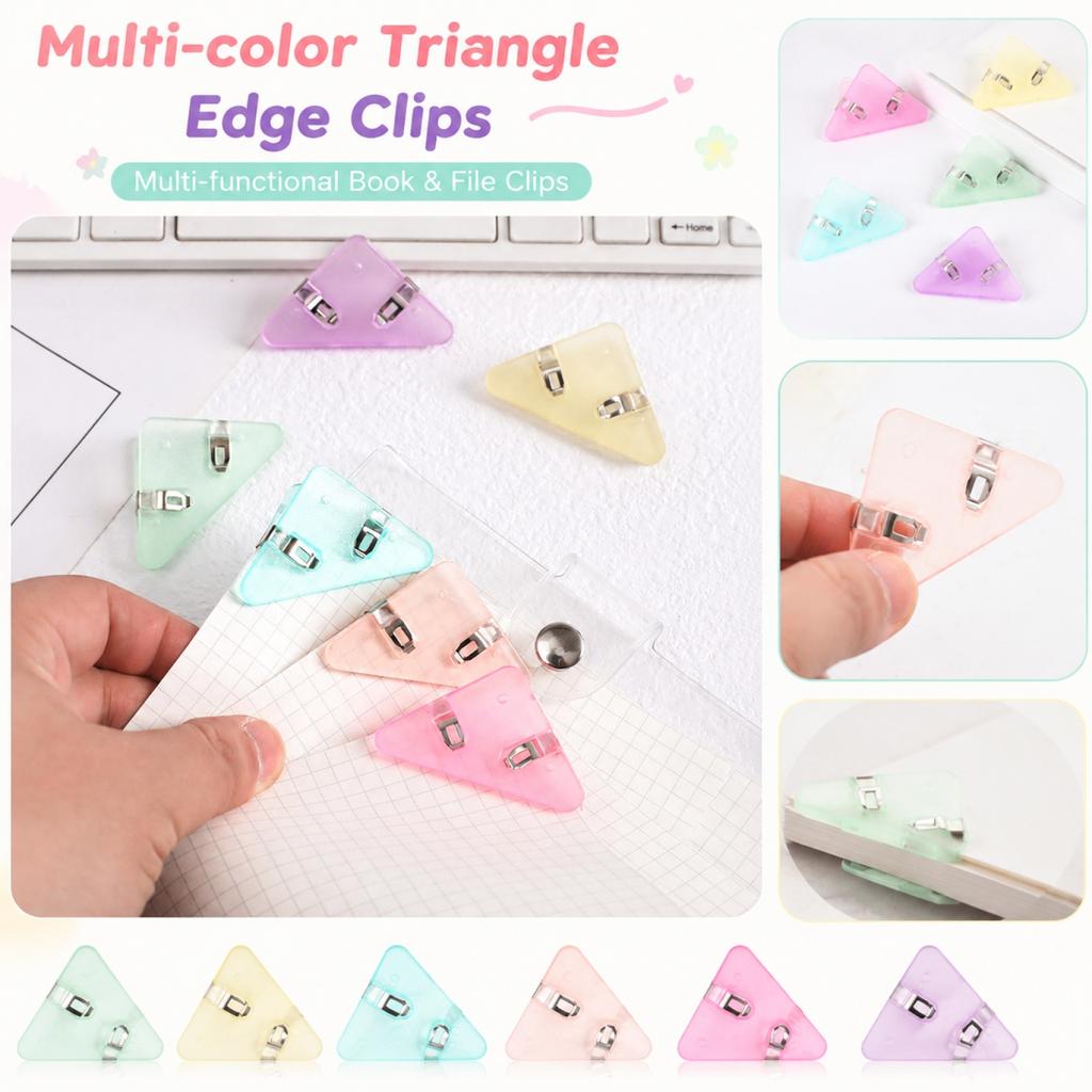 Book Corner Clips - Multicolor Multifunctional File Folder Clips for School Supplies