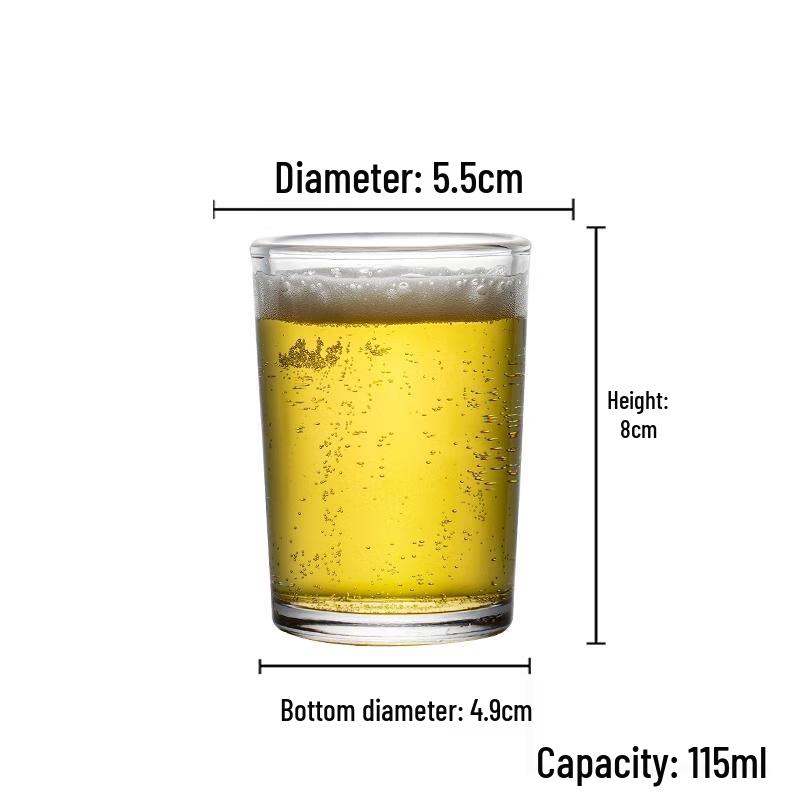 

HANDUNYOU 1125 Tempered Glass Drinking Cup, 115ml