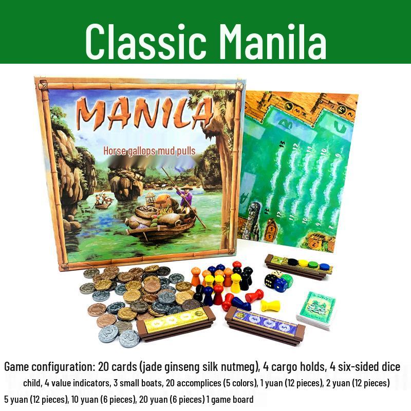 Manila Chinese Edition: Premium Hardcover Adult Strategy Puzzle Game