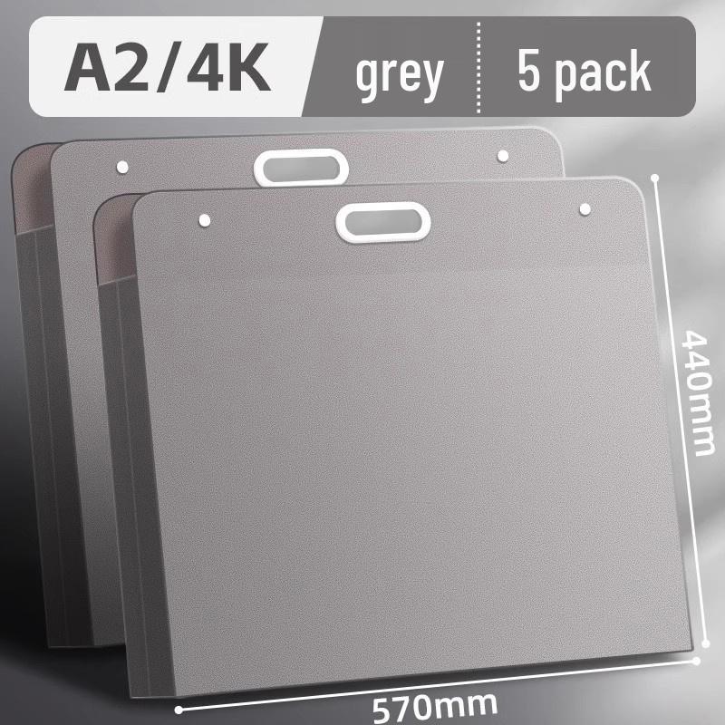 Art Portfolio Album: A3/A2/8K/4K Insert Type with 8 Storage Pockets for Children's Artwork