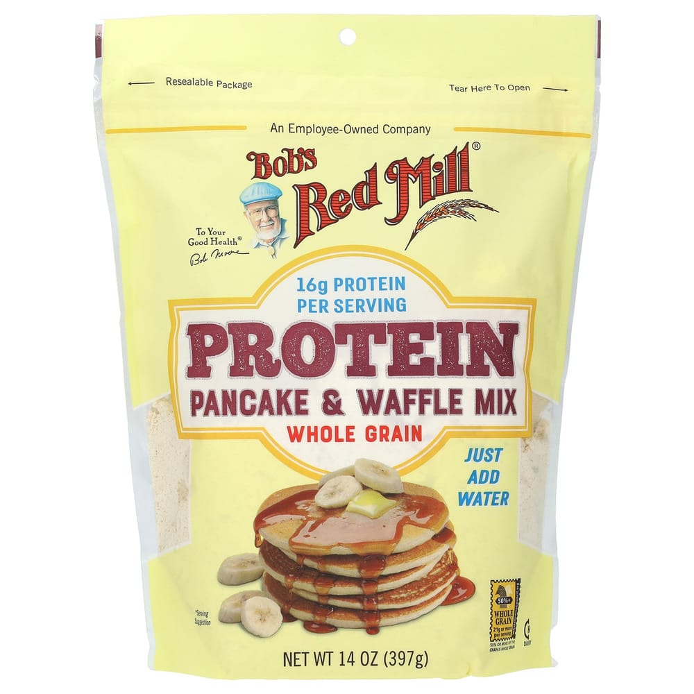 Bob s Red Mill Protein Pancake & Waffle Mix, Whole Grain, 397g (14 oz)