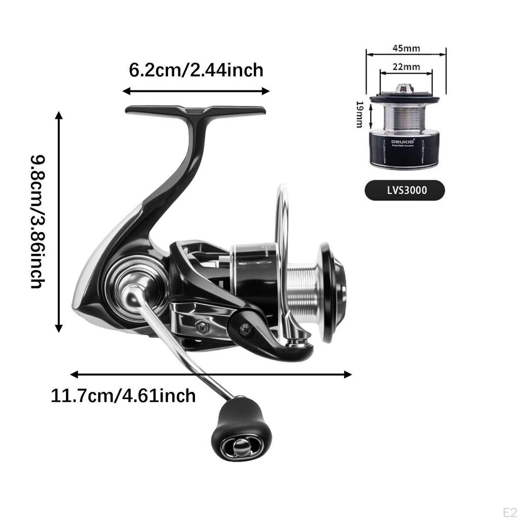 Fishing Reel , Lightweight, Powerful, Smooth Left Right Interchangeable for Freshwater Saltwater