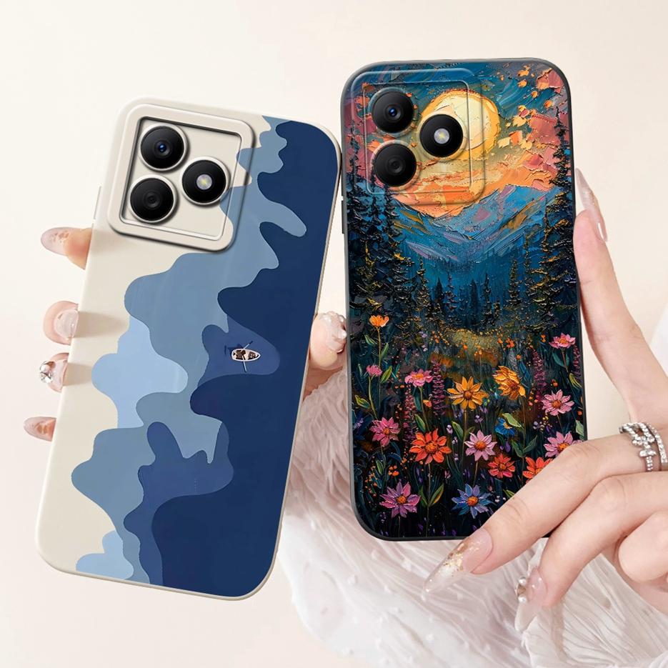 For Realme C61 Case RealmeC63 RMX3939 Luxury Candy Painted Cover Soft Silicone Case For Realme C63 C 61 Narzo N63 RealmeC61 Bags