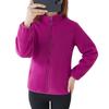 Autumn and Winter Coat Womens Fleece Thickened Warm Fleece Top Comfortable Fit Mother Outfit