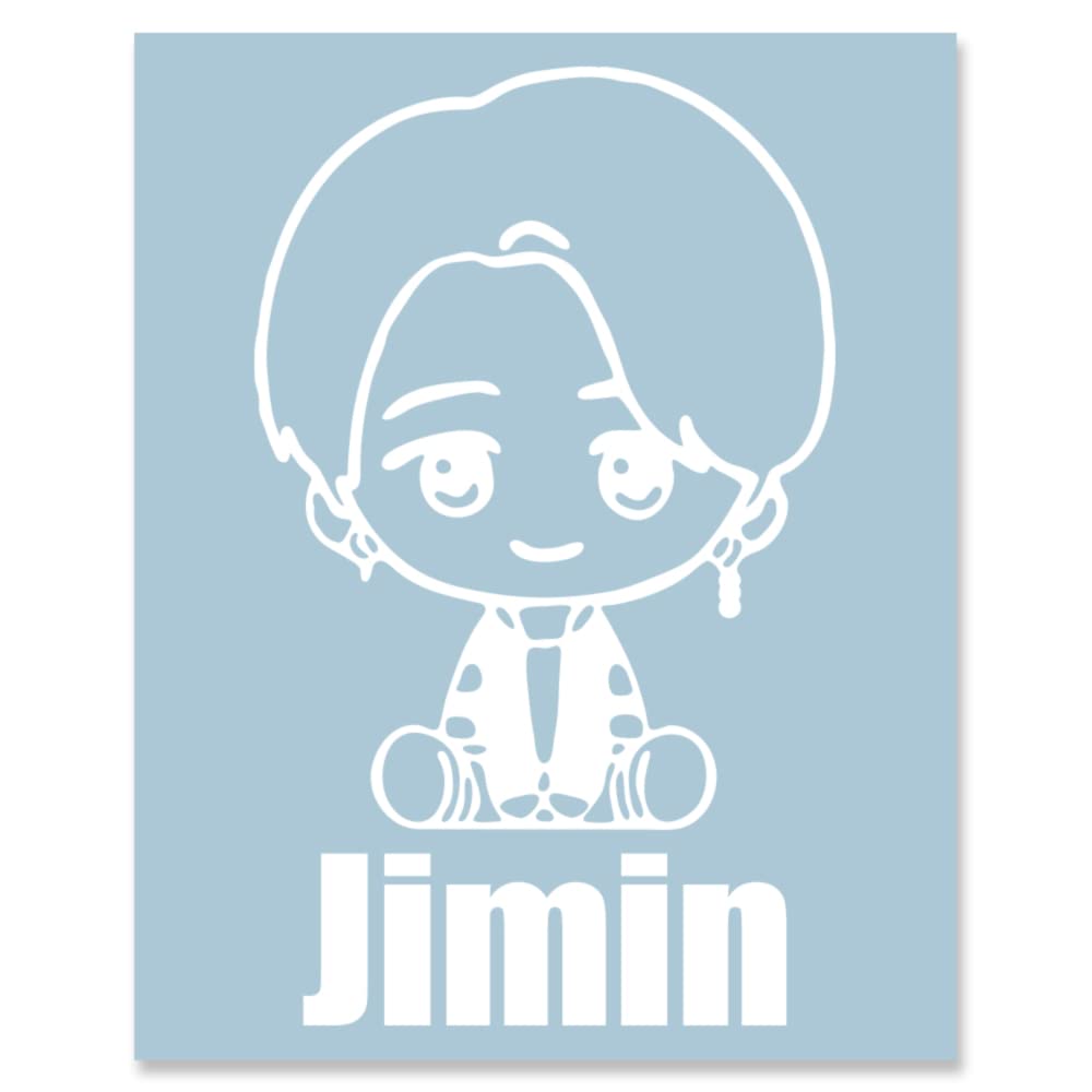 Sticker White 119W "Jimin" (Small)