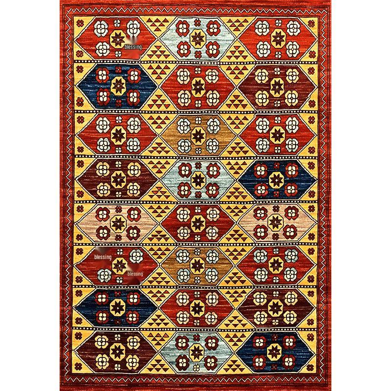 Bohemian Ethnic Retro-Style Persian Carpet for Living Room & Bedroom