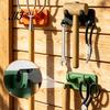 Wall Mounted Organizer for Hammers Mount Garage Tool Organizer, Heavy Duty ABS Compact Storage Bracket, Weather Space Saving Hooks Resistant