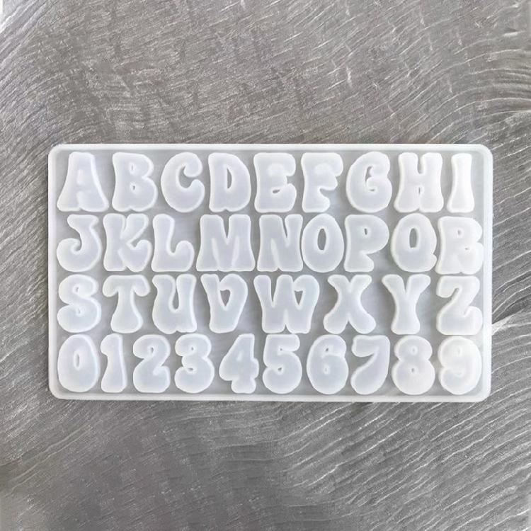 Letter Resin Casting Molds DIY Alphabet Number Casting Mold Jewelry Craft Tools
