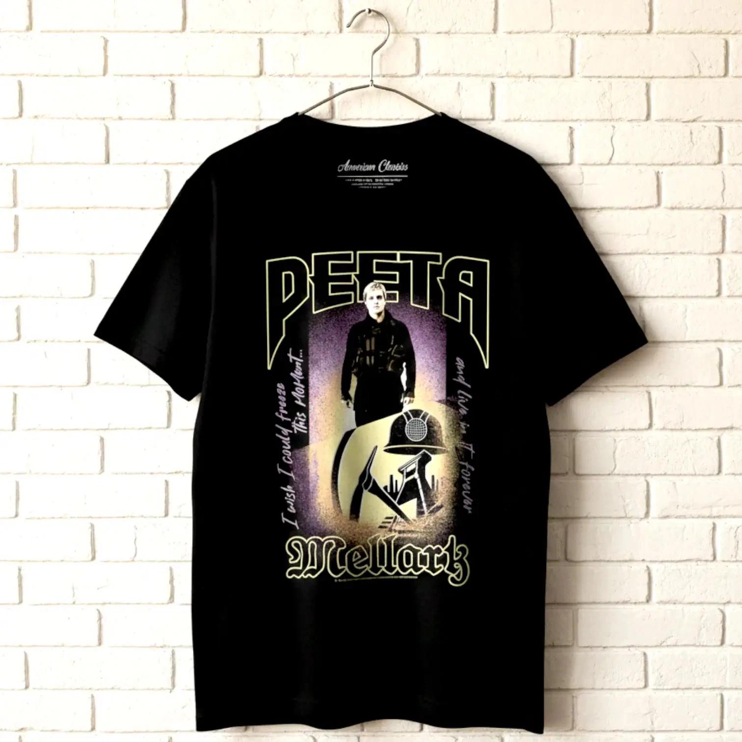 Hunger Games Peeta Mellark Freeze This Moment Men s T Shirt XL