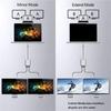Aluminum USB C Adapter Dock Double HDTV 4K 60Hz Output Type C to HDTV Splitter for Double Monitors