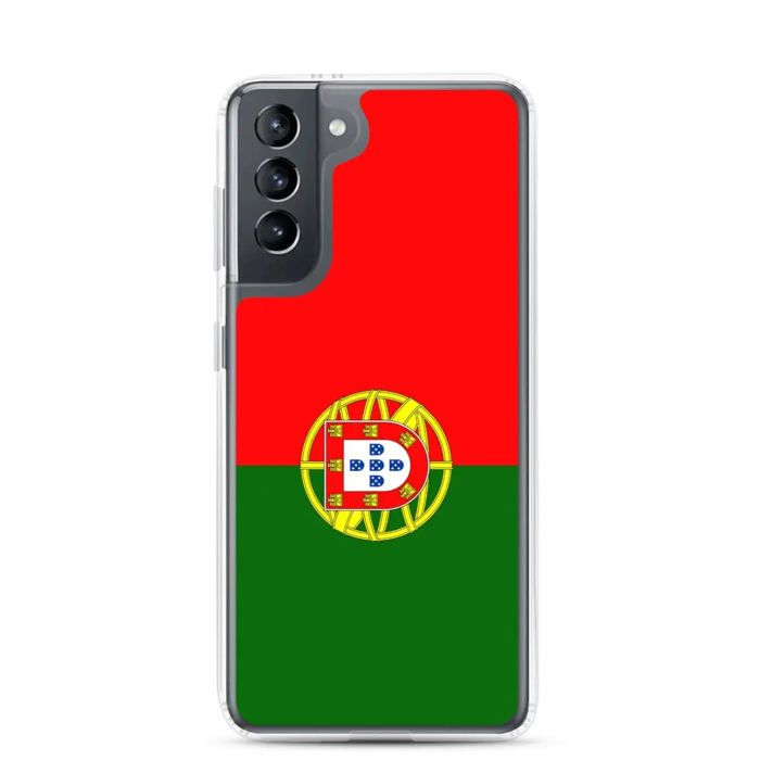 Mobildeksel - Samsung - Galaxy S21 Ultra - Portugals flagg - Mykt - Flerfarget