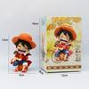 13.5 CM Peripheral Series  Luffy Solon Sanji Qversion Sitting Posture Childrens Model Figurine Toy Gift Collectibles