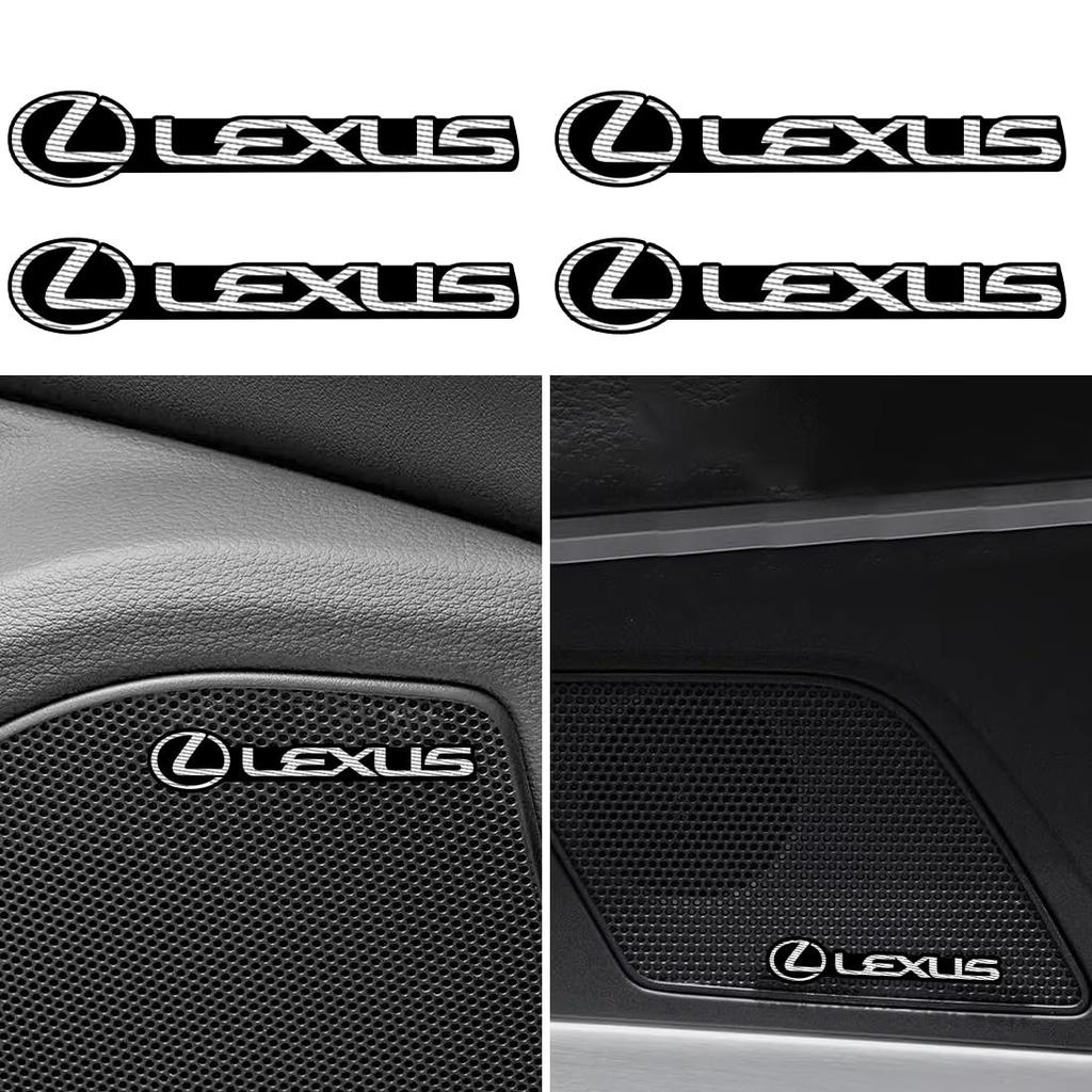 TEUCRO Car Sticker Car Horn Logo Sticker Car Speaker Sticker Car Metal Decoration Logo