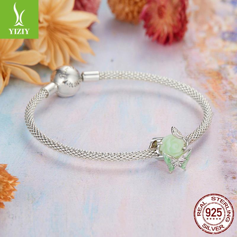 Rose Butterfly Beaded Wind Personalized Diy Bracelet Beaded Accessories Flower Plant Animal Beads