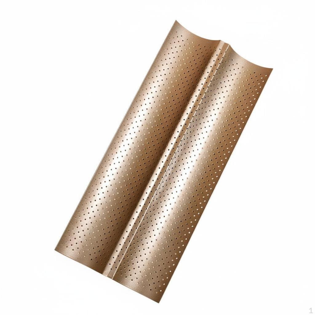 Perforated French Bread Pan Non Cooking Tray Carbon Steel Construction