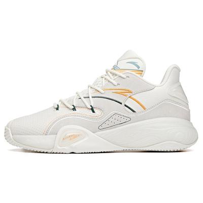 A Flash Bubble 1.0 Anti-Slip Wear-Resistant Low-Top Performance Basketball Shoes Men's White Gray Sneakers