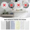 10Pcs Waterproof Marble Tiles Sticker PVC Self Adhesive Vinyl Wall Stickers Bathroom Kitchen Cupboard Backsplash Decor Decals