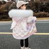 Girls Winter Down and Cotton Jacket Cute Wings Coats for Girls Warm Hooded Parka Snowsuit Windproof Children's Clothing