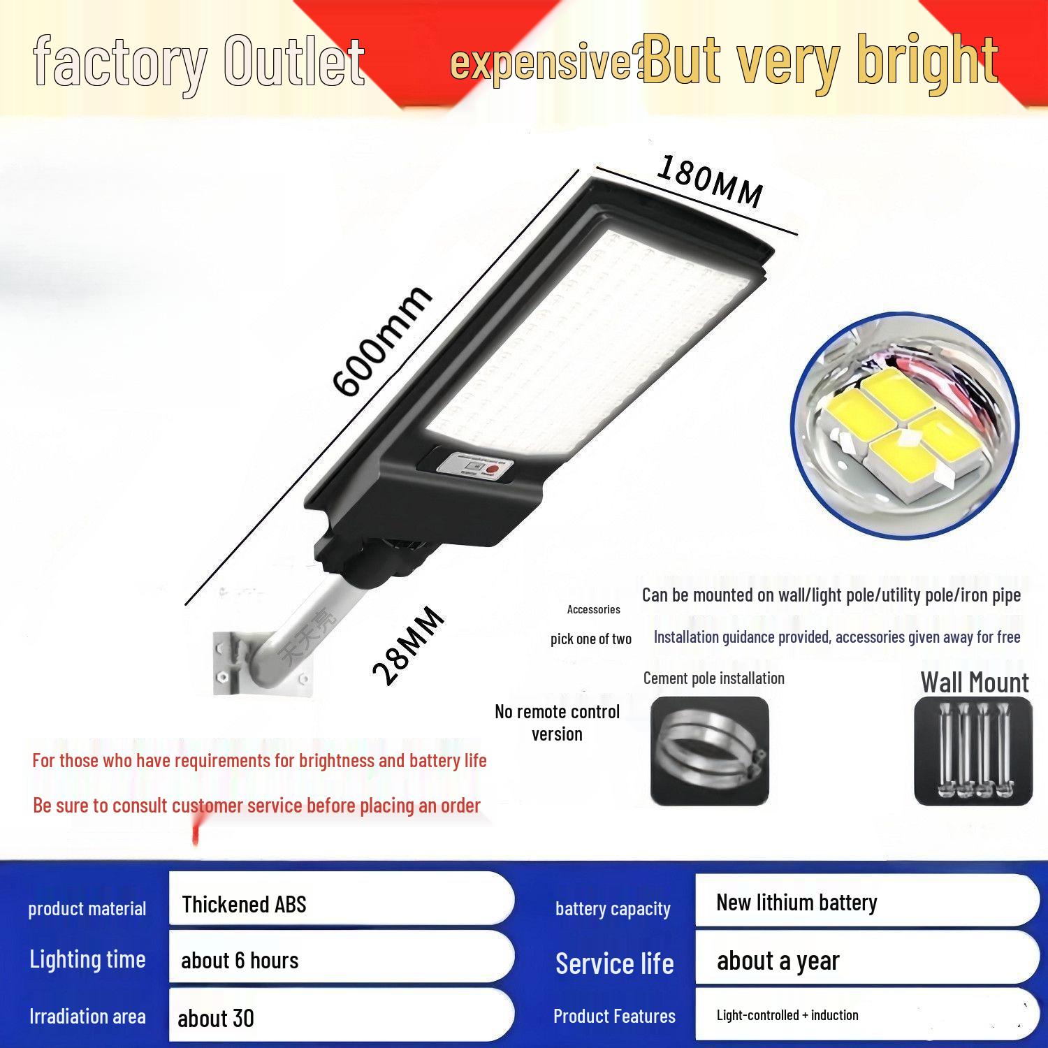 

High-Performance Solar Courtyard Lights 2025: Outdoor Waterproof, Smart Motion Sensor, Super Bright Lighting Wall Installation - 20-Year Warranty