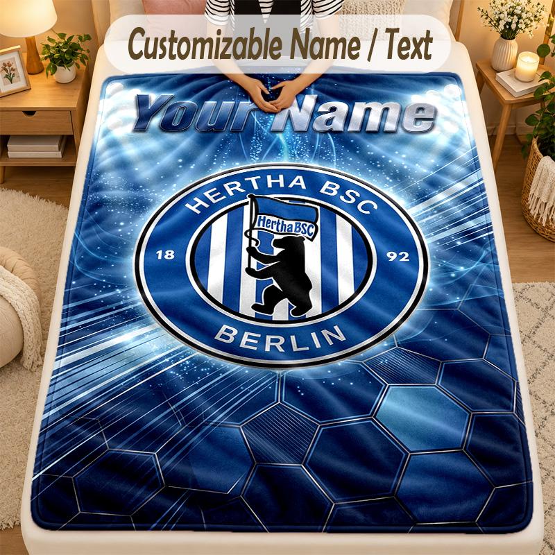 Flanell-Deckebtha bsc Benutzerdefinierter Name Text Personalisierte Weiche Warme Überwurfdecke Heimdekoration Geschenk