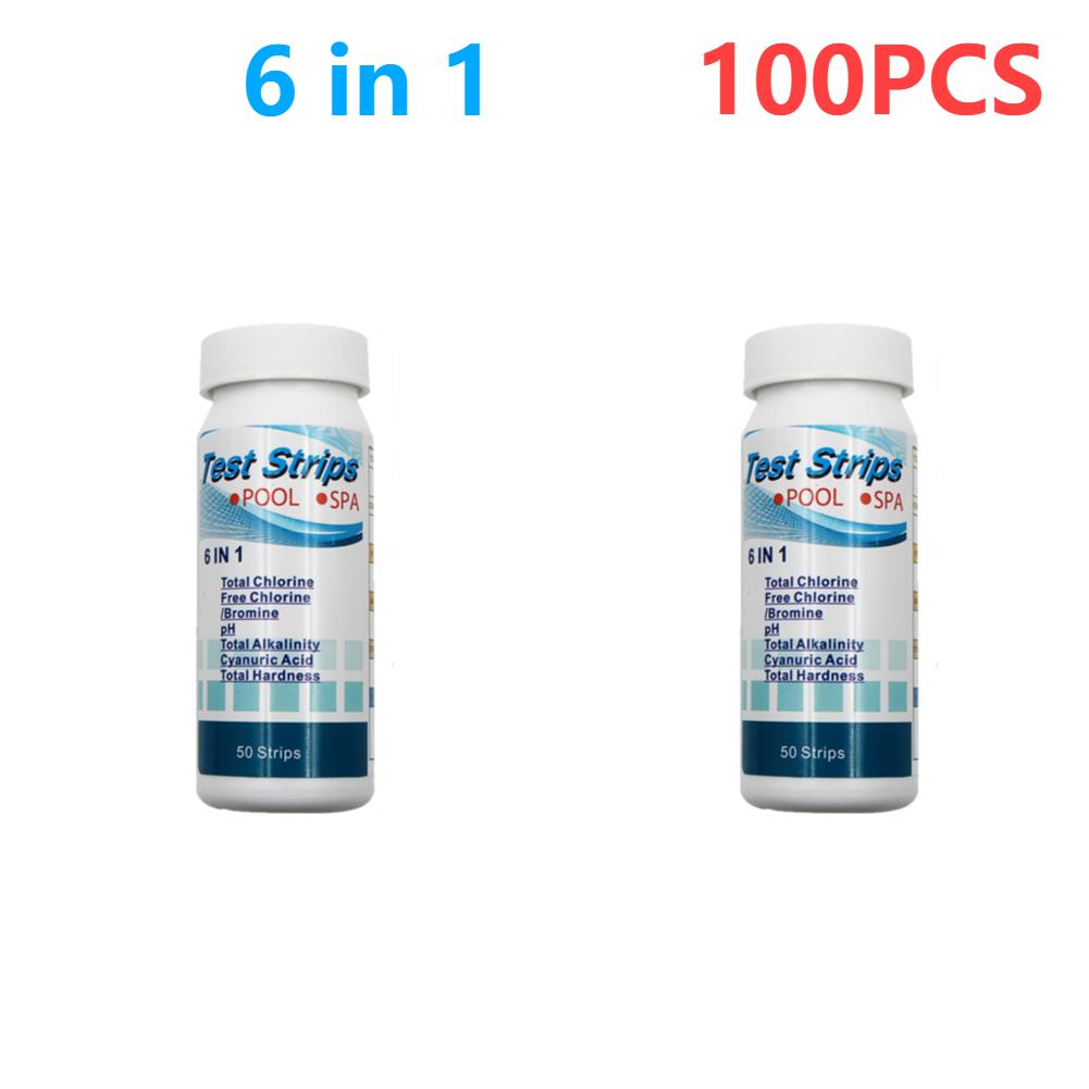 50/100PCS Water Quality Test Strip Multipurpose 7 In 1 Aquarium Test Strips Water pH Test Tools for Fish Tank Swimming Pool