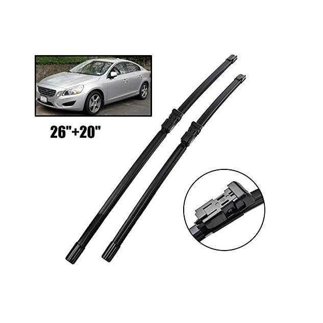 

For Volvo S60 II2010-2018 Size: 26 + 20 front wipers Wipers Wipers Volvo S60 II2010-2018 26 inch + 20 inch
