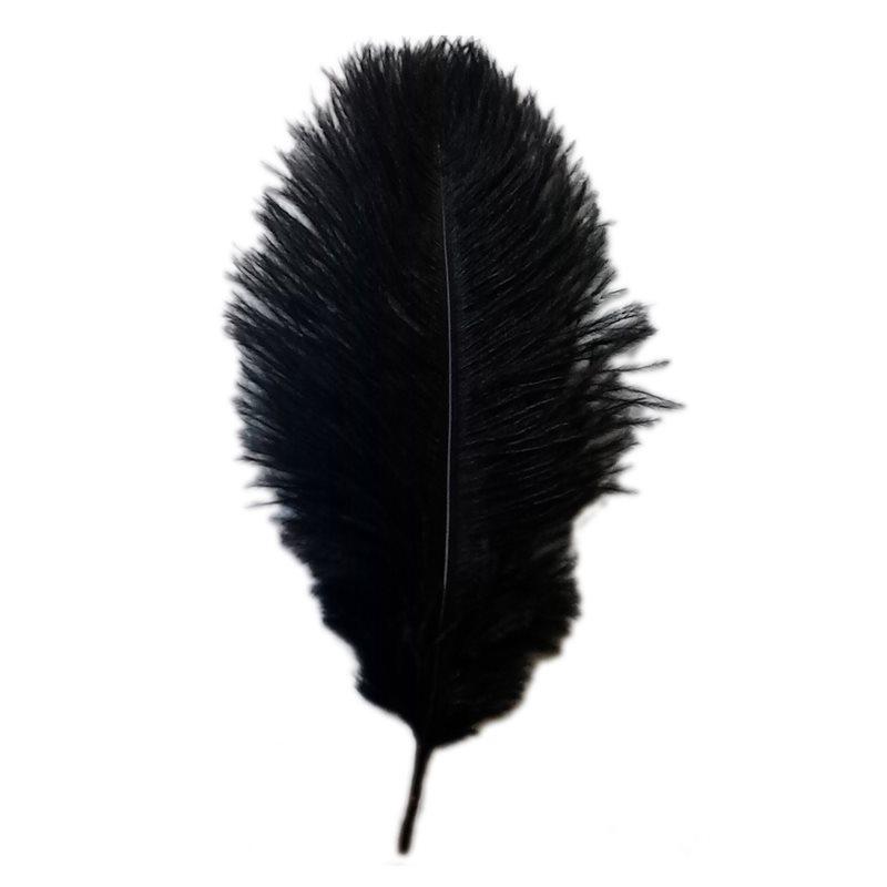 30X New Style Artificial 10-12 Inch Ostrich Feathers Great Decorations Black