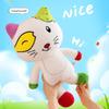 Big Ear Tutu Plush Cat Toy Doll With Pp Cotton Filling For Gift And Collection