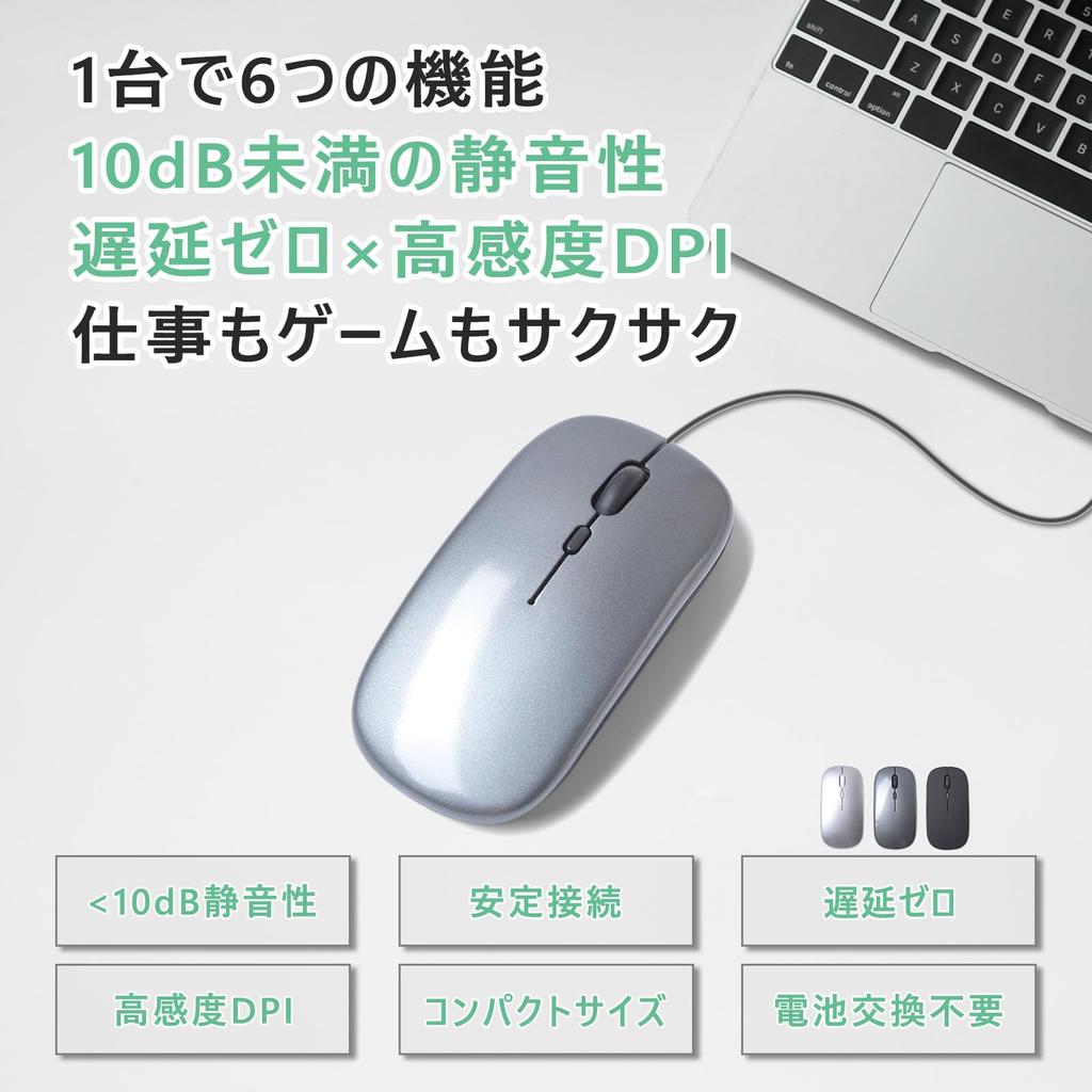 Quiet enough to be a library Wired mouse with USB lightweight DPI and easy portability hazard connection, slim, compact, design, 4-level switching,