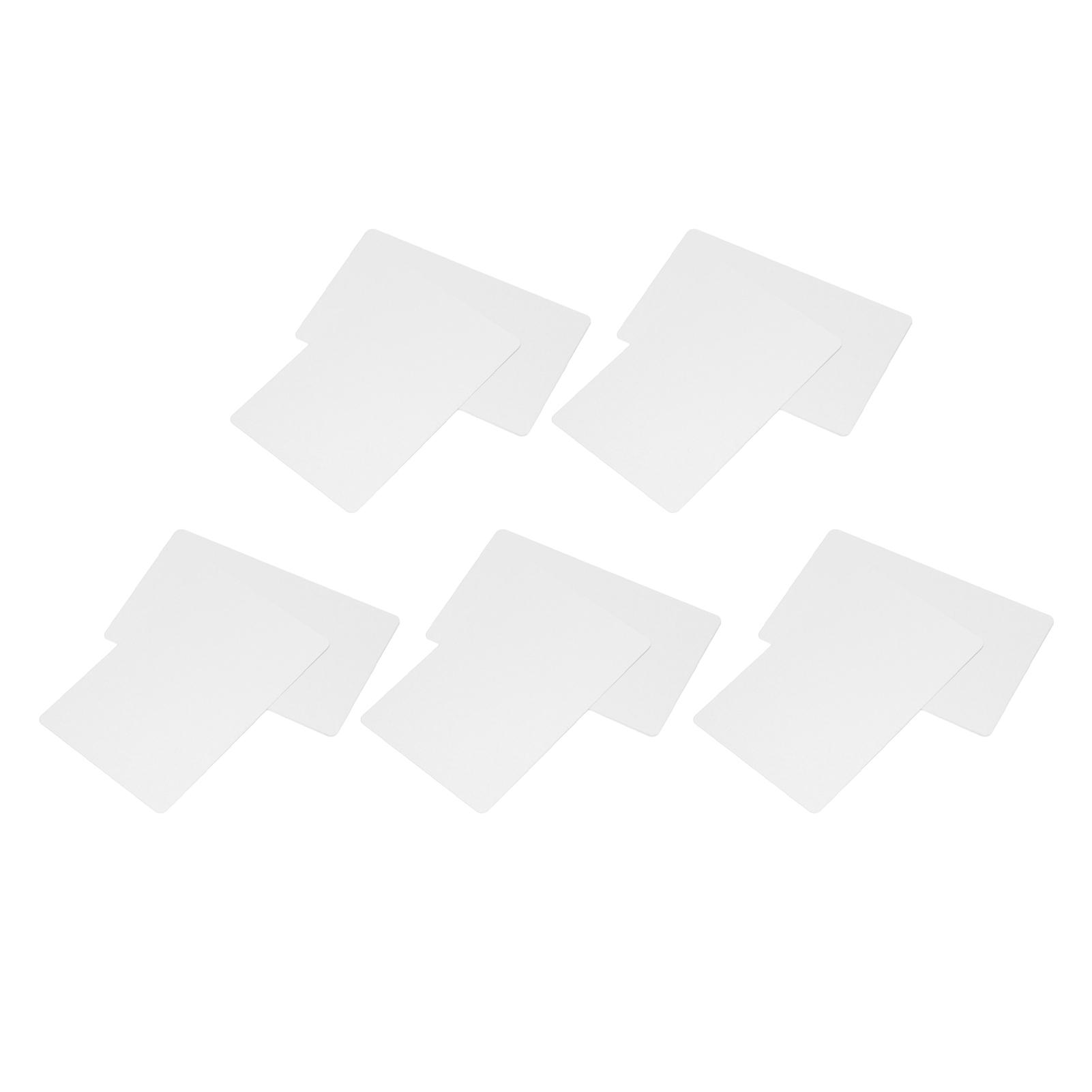 

50 Аркушів Металеві Візитівки Теплоперенос Алюмінієві Заготовки для Візитівок DIY Матеріали для Творчості Перловий Білий перлина білого кольору