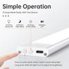 LED Motion Ultra Thin Sensor Nachtlicht Stufenloses Dimmen Kabelloses USB Unter Fernbedienung Schrank Lichter