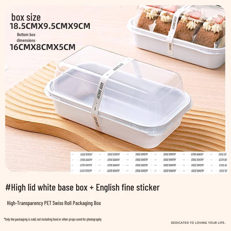 Clear Cake Roll & Dessert Packaging Box