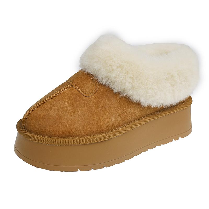 Fashion Winter 2024 New Women's Thick Sole Sheepskin Wool Anti Slip Snow Boots Fashion Women's Mini Warm Thickened Women's Boots
