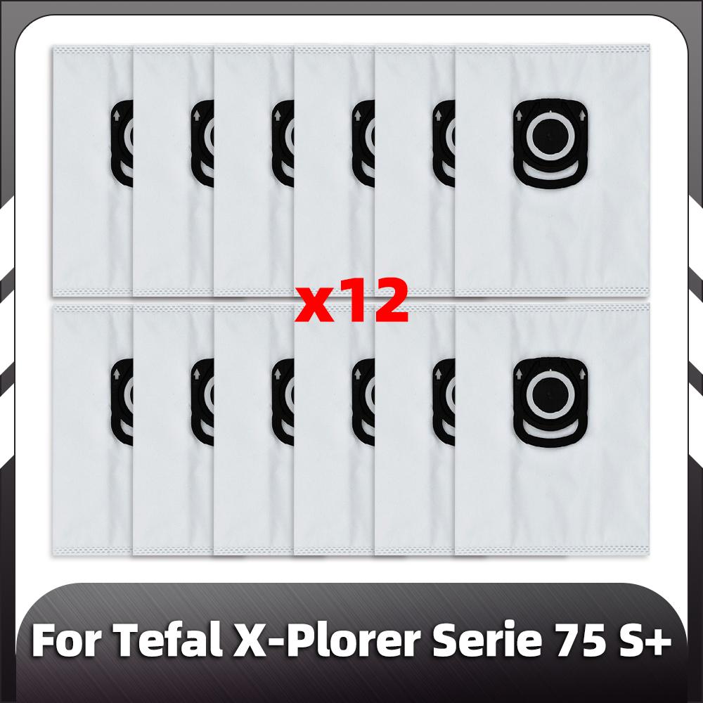 Compatible for Tefal X-Plorer Serie 75 S+ Replacement  Main Side brush HEPA Filter Mop Pads Dust Bag Spare Parts accessories