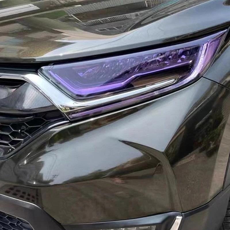 1pc Universal Car Taillight Photochromic Anti-scratch Film Car Headlight UV Color Change Film Car Light Tinting Protection Film