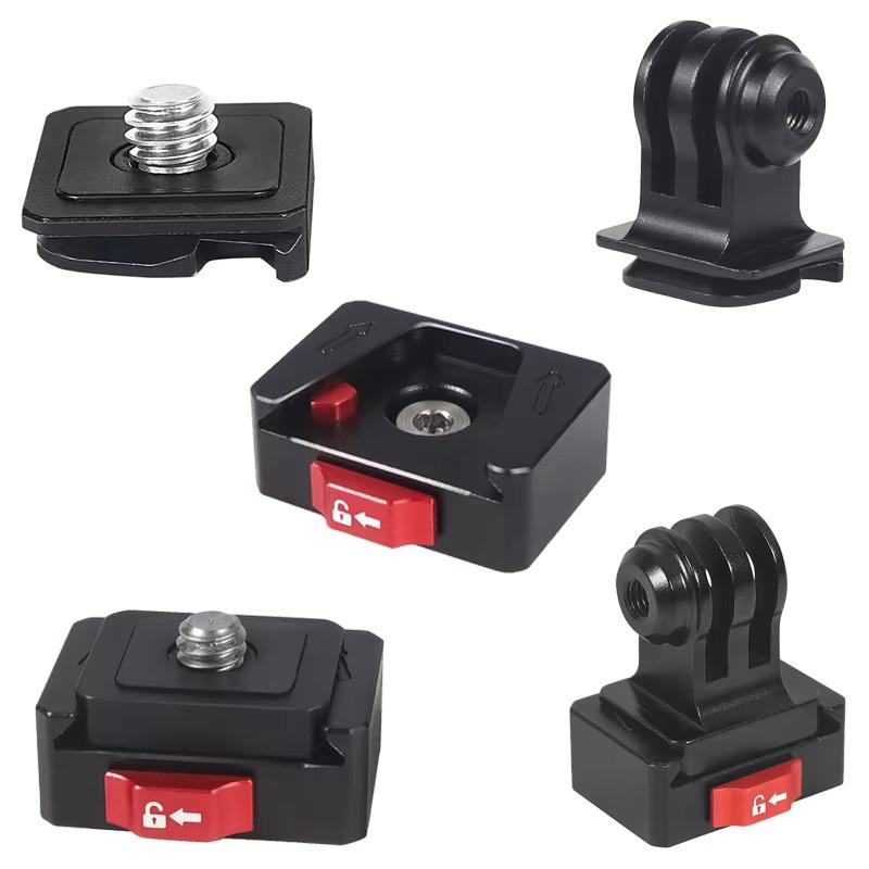 Mini Monitor Mount Plate Quick Release Clamp Fast Switch Install System 1/4 Screw For Action Camera Tripod Slide Rail Stabilizer