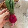 Eco-Friendly Felt Green Vegetable Keychain Adorable Lightweight Bag Pendant Schoolbag Ornament for Students Daily Use