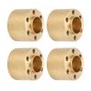 4Pcs Wheel Hex Hub Widen Brass Weight Wear Proof Wheel Hex Widen Adapter for 1.9in 2.2in Hub