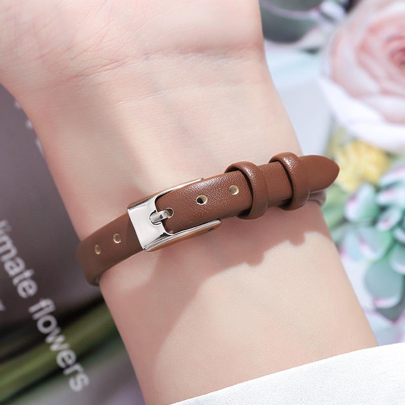 Retro Quartz Watch Student Simple And Compact Temperament Watch Women'S Belt Watch