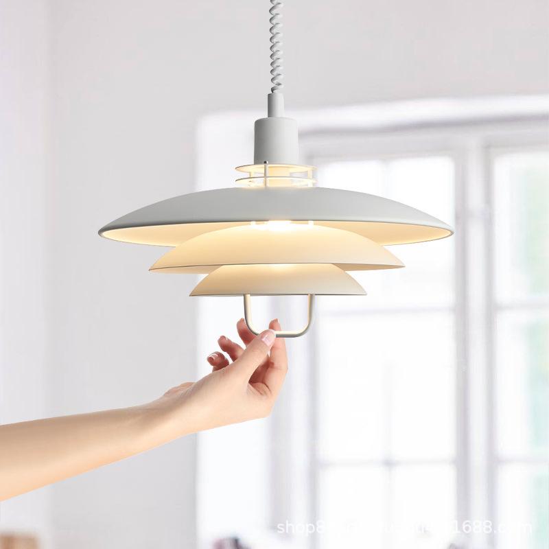 Nordic Danish Primus Designer Living Room Dining Counter Multi-layer Circular Flying Saucer Adjustable Adjustable Pendant Light