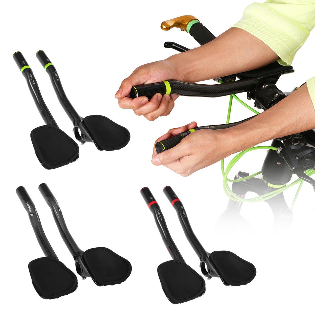 31.8mm Carbon Fiber Bicycle TT Handlebar Cycle Aero Bars Rest Handlebar Bike Tri Bars