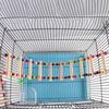 Bird Ladder Colorful Beads Swing Combination Bird Toy Parrots Chewing Training Toy Pet Bird Hanging Hammock Bird Climbing Ladder