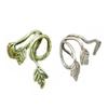 1Pc Vintage Alloy Ear Stud Leaf Design Earring Ear Cuff Clip Ear Ring Jewelry