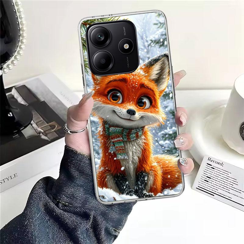 Animal Fox Soft Phone Case For Xiaomi Redmi Note 15 14 14S 13 12 Pro Plus 12S 11 11S 11E 10 10S 11T 5G Fundas Coque Redmi Note 1