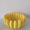 Banana Shaped Storage Tray Fruit Bowl Unique Design Decorative Organizer for Kitchen Table Living Room or Office Use