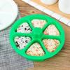 Creative Six In One DIY Sushi Triangle Rice Ball Mold Box Bento Making Tool Heart-Shaped Decorative Convenient Mold