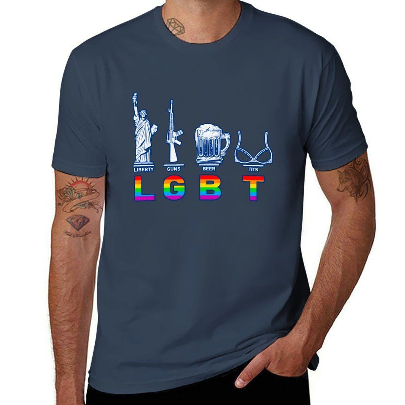 Liberty Guns Beer Tits Tshirt Athletic Quick Dry Tshirt For Unisex S