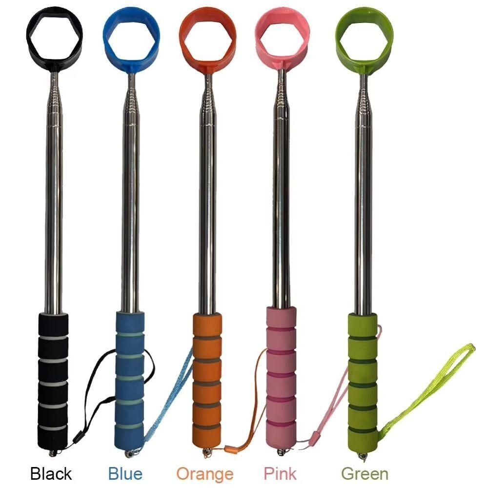 Extendable Telescopic Golf Ball Retriever Non-Slip Handle Stainless Telescopic Golf Ball Picker Claw Sucker Tool