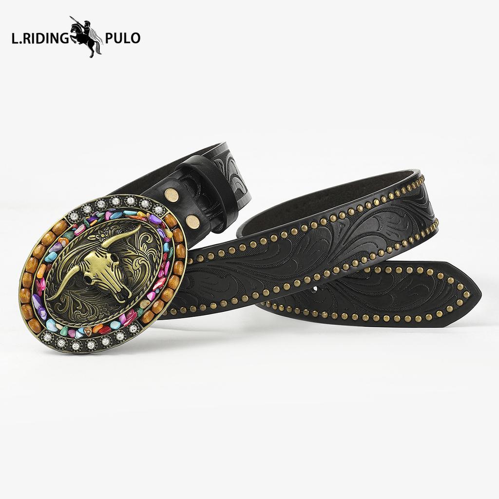 Bohemian Ethnic Style Belt Women's Fashion Retro Pattern Belt Men's High-end Women's Belt